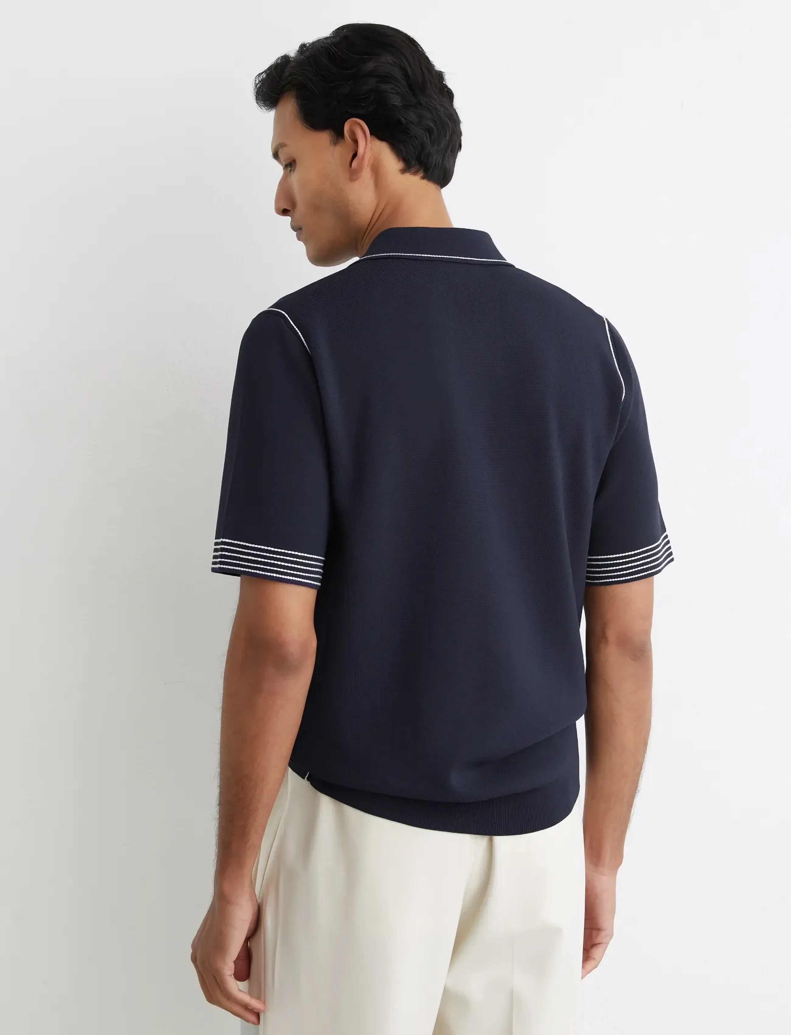 Reiss - MASON - knitted polos - navy - 2