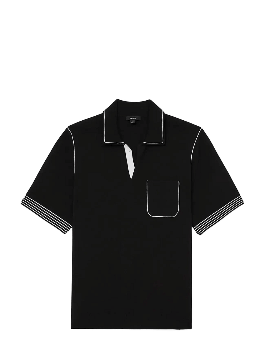 Reiss - NEWBURY - polos en tricot - black - 1