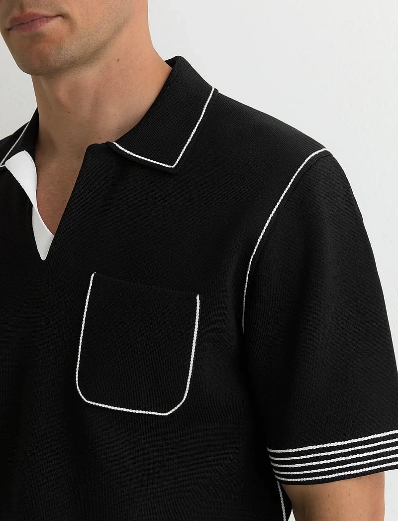 Reiss - NEWBURY - polostrik - black - 3