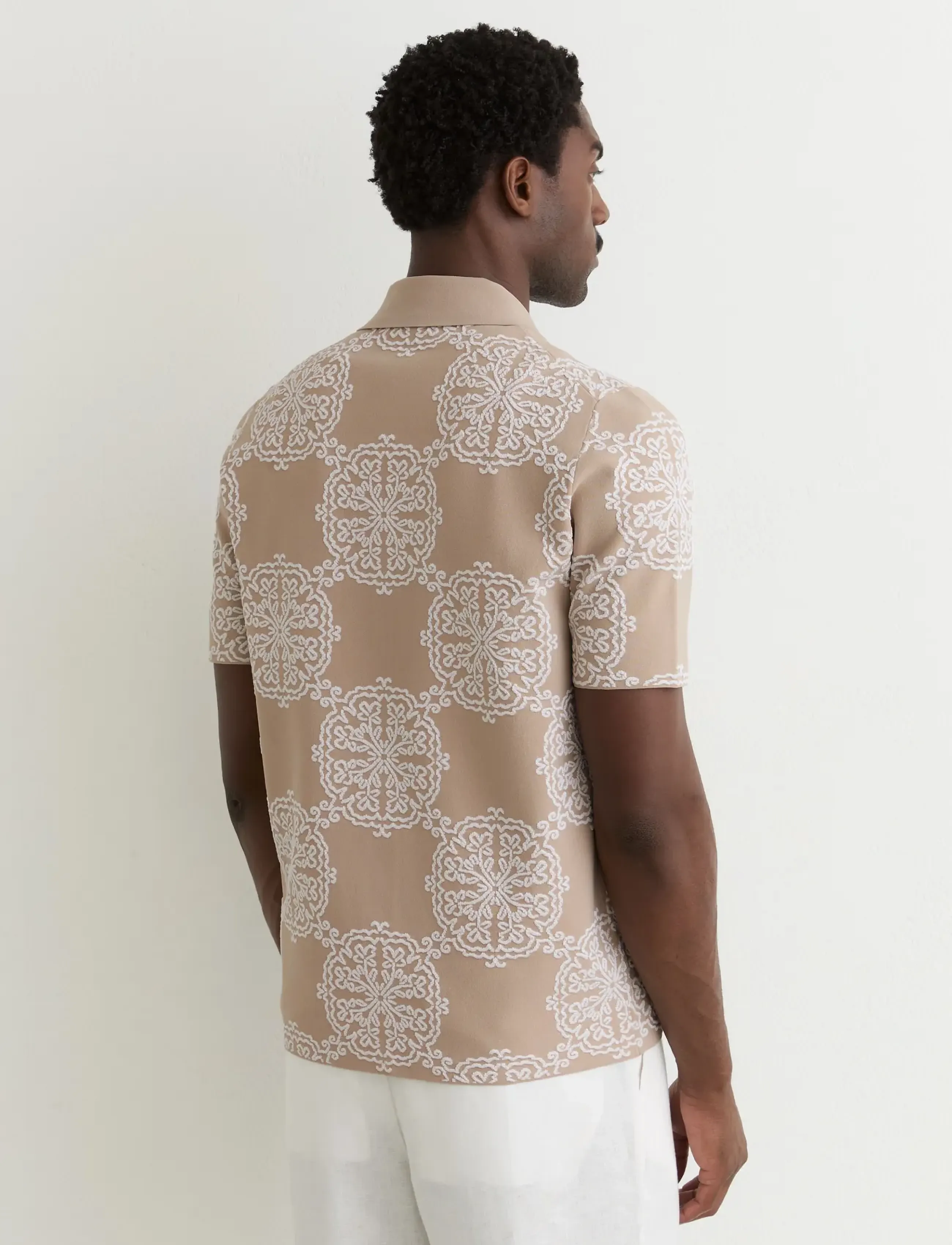 Reiss - GABRIEL - kortærmede skjorter - champagne/white - 2