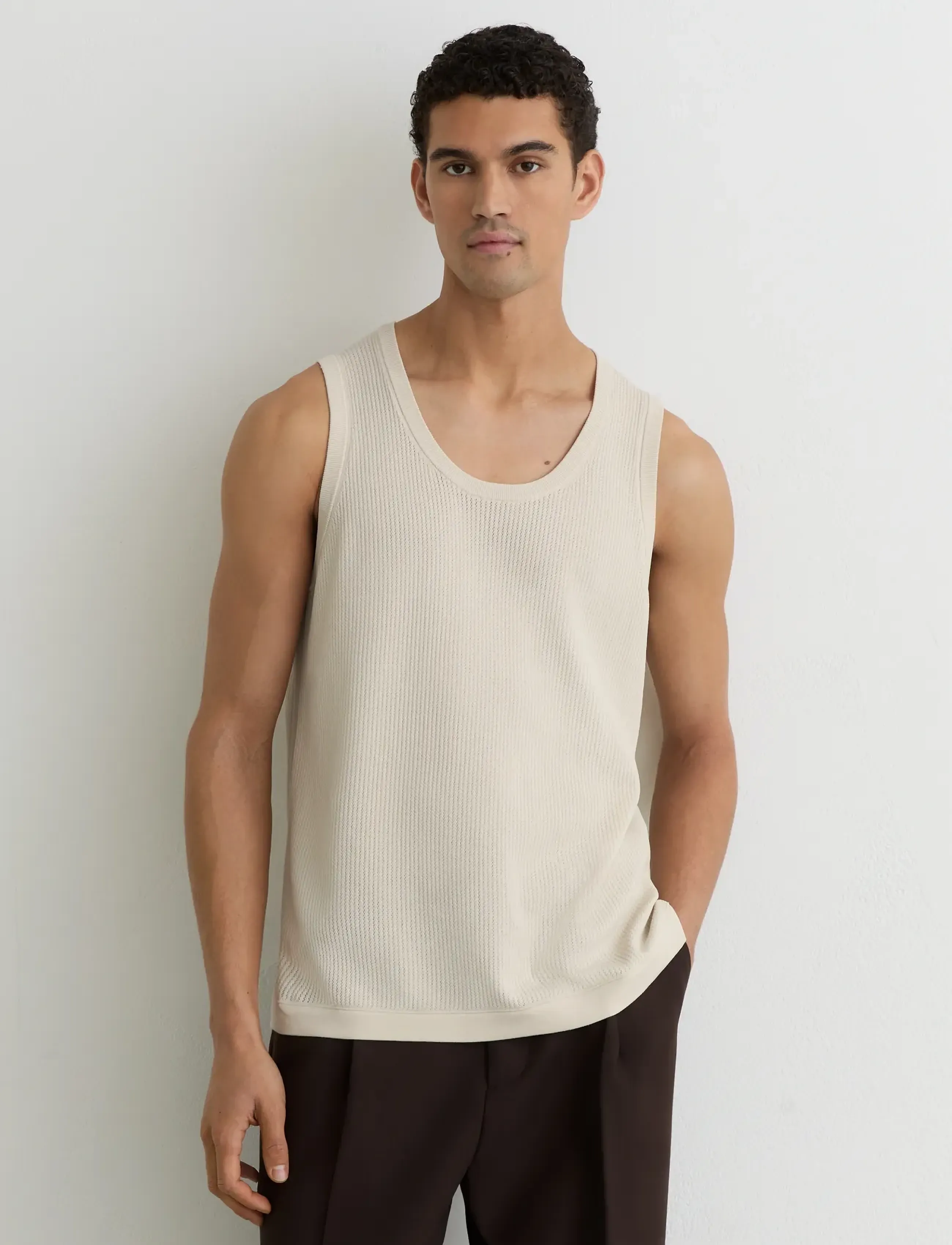Reiss Watson, XXL, Cream, Strik > Strikkede Veste, Herre