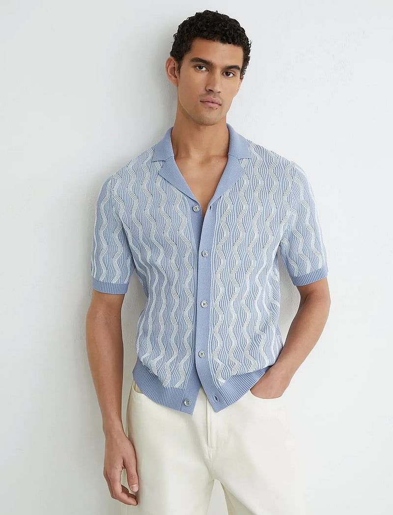 Reiss - JOHNNY - polostrik - soft blue - 0