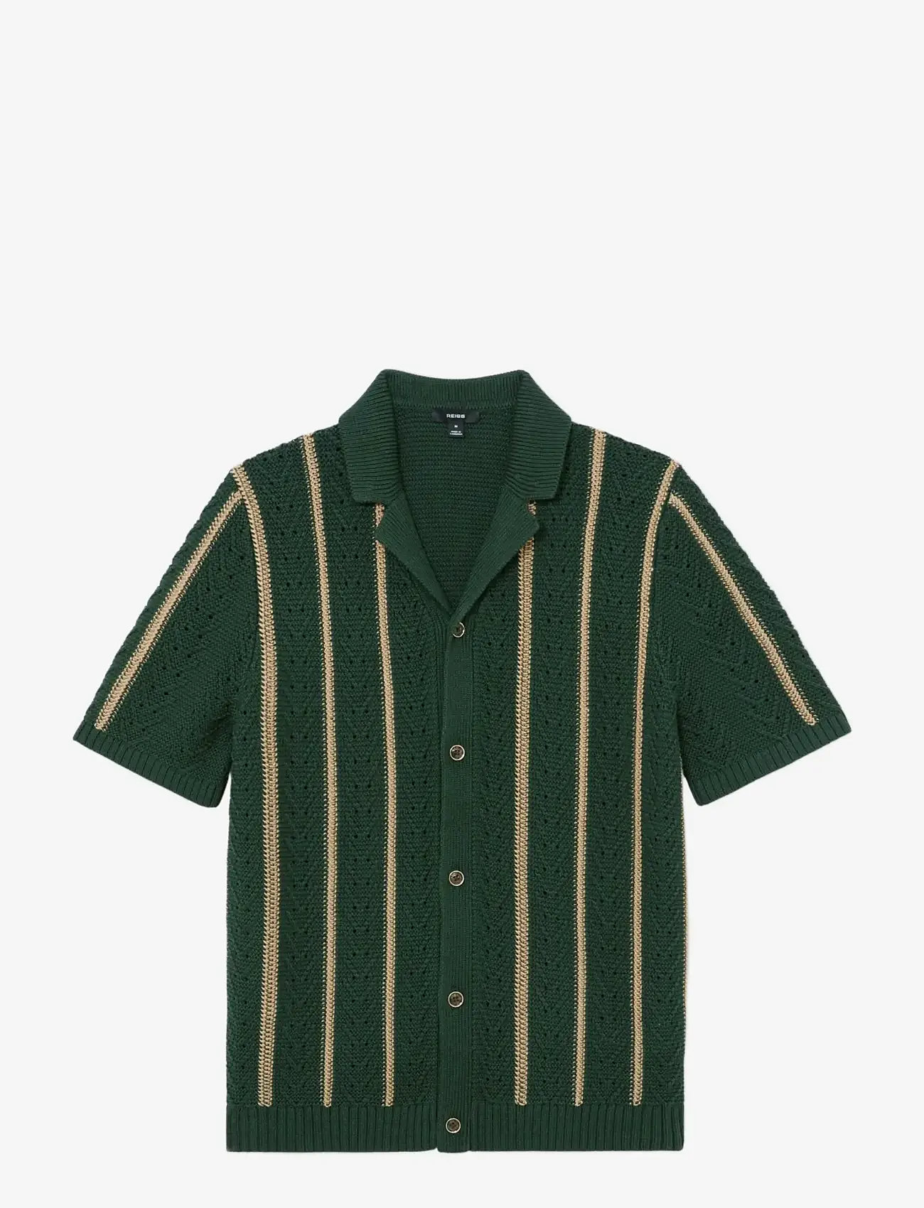 Reiss - ELLINGHAM - kootud polosärgid - forest green - 1