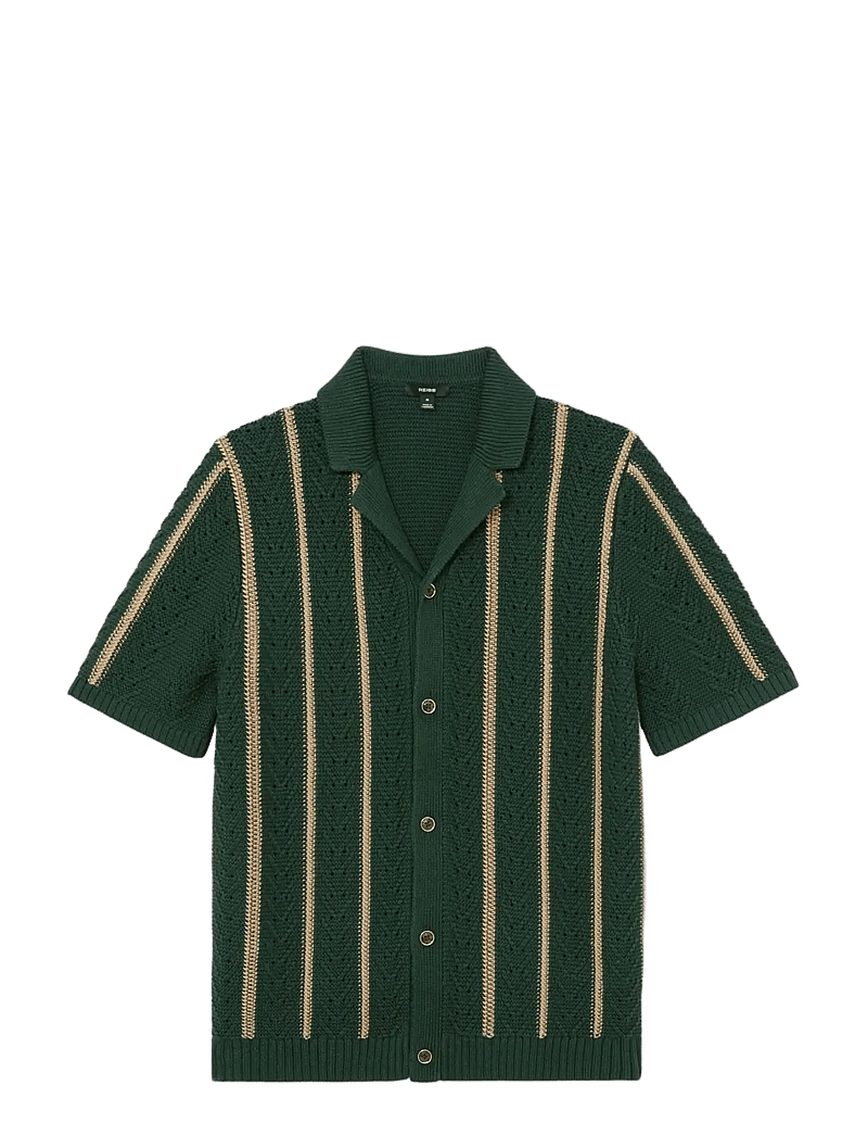 Reiss - ELLINGHAM - kootud polosärgid - forest green - 1