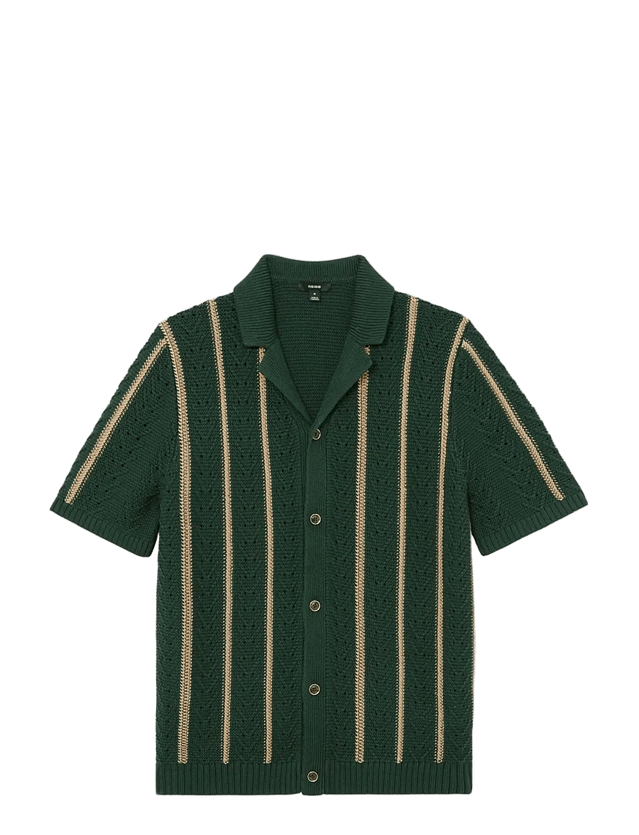 Reiss - ELLINGHAM - stickade pikéer - forest green - 1