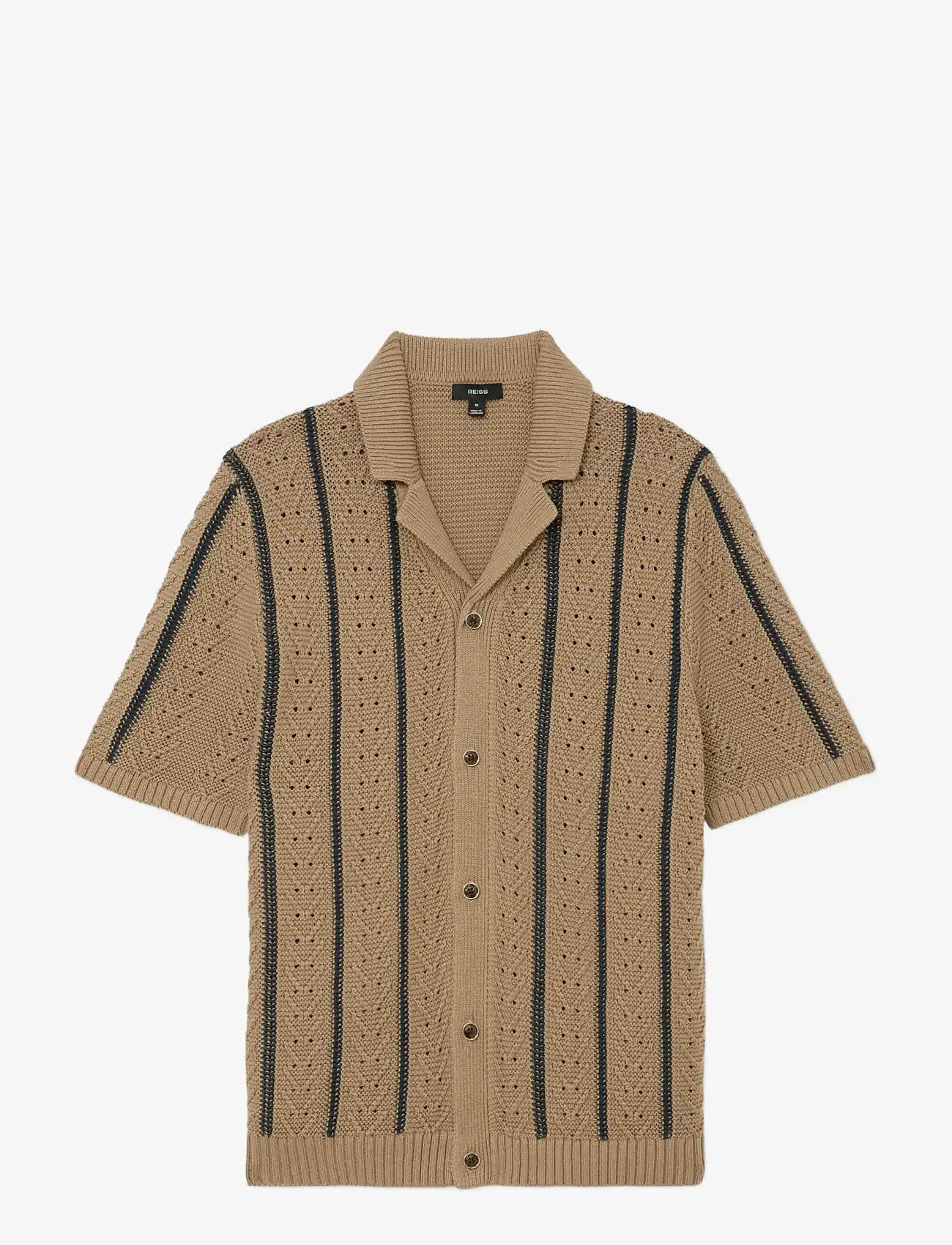 Reiss - ELLINGHAM - polostrik - light camel - 1