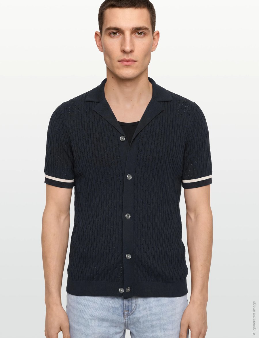 Reiss - BILSBY - frjálslegar skyrtur - navy - 3