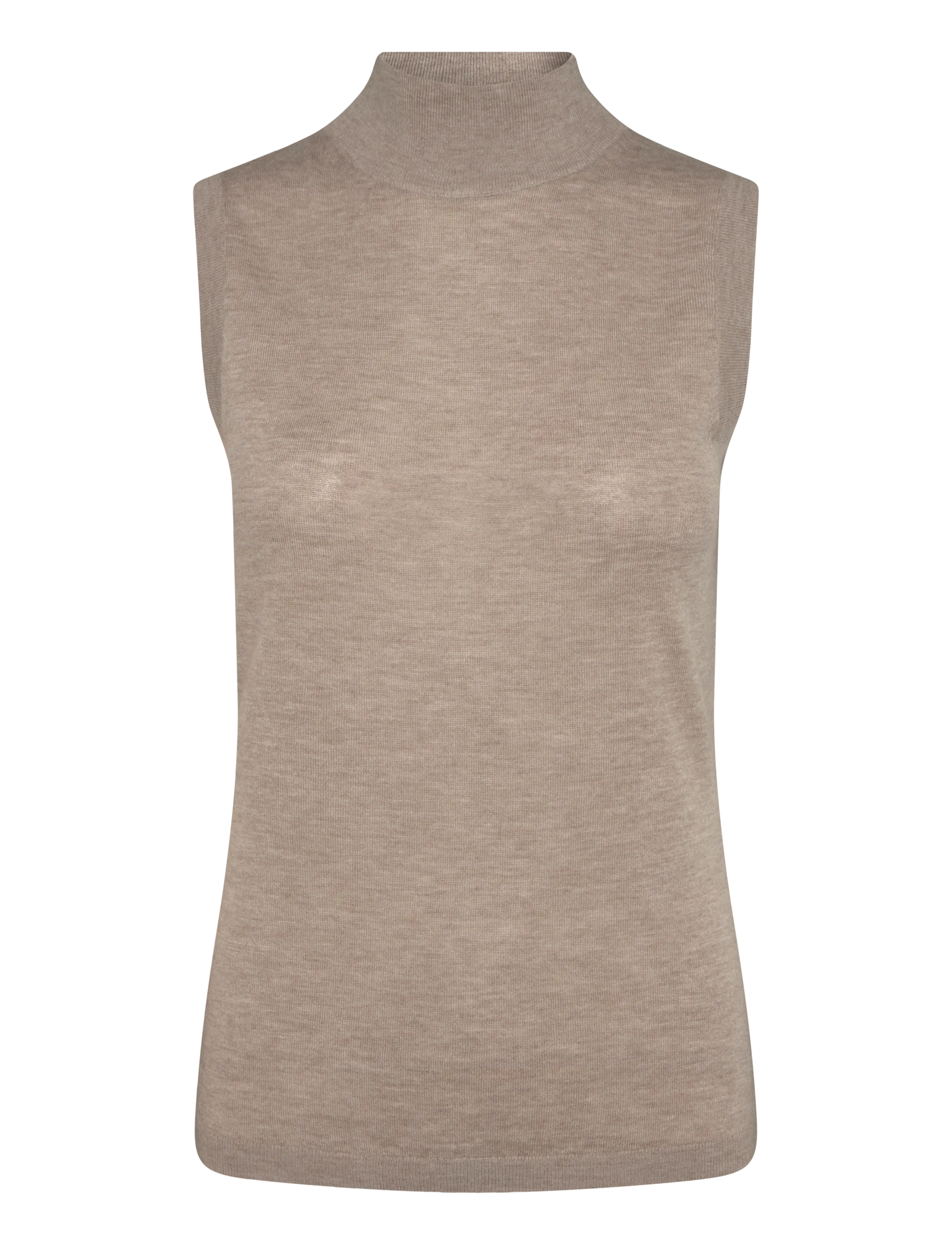 Reiss EVELYN FUNNEL MERINO VEST - Knitted vests - NEUTRAL / beige