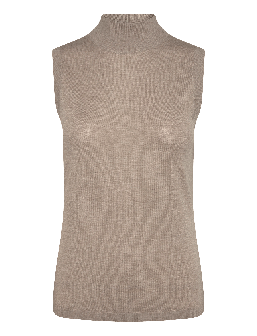Reiss - EVELYN FUNNEL MERINO VEST - strickwesten - neutral - 0