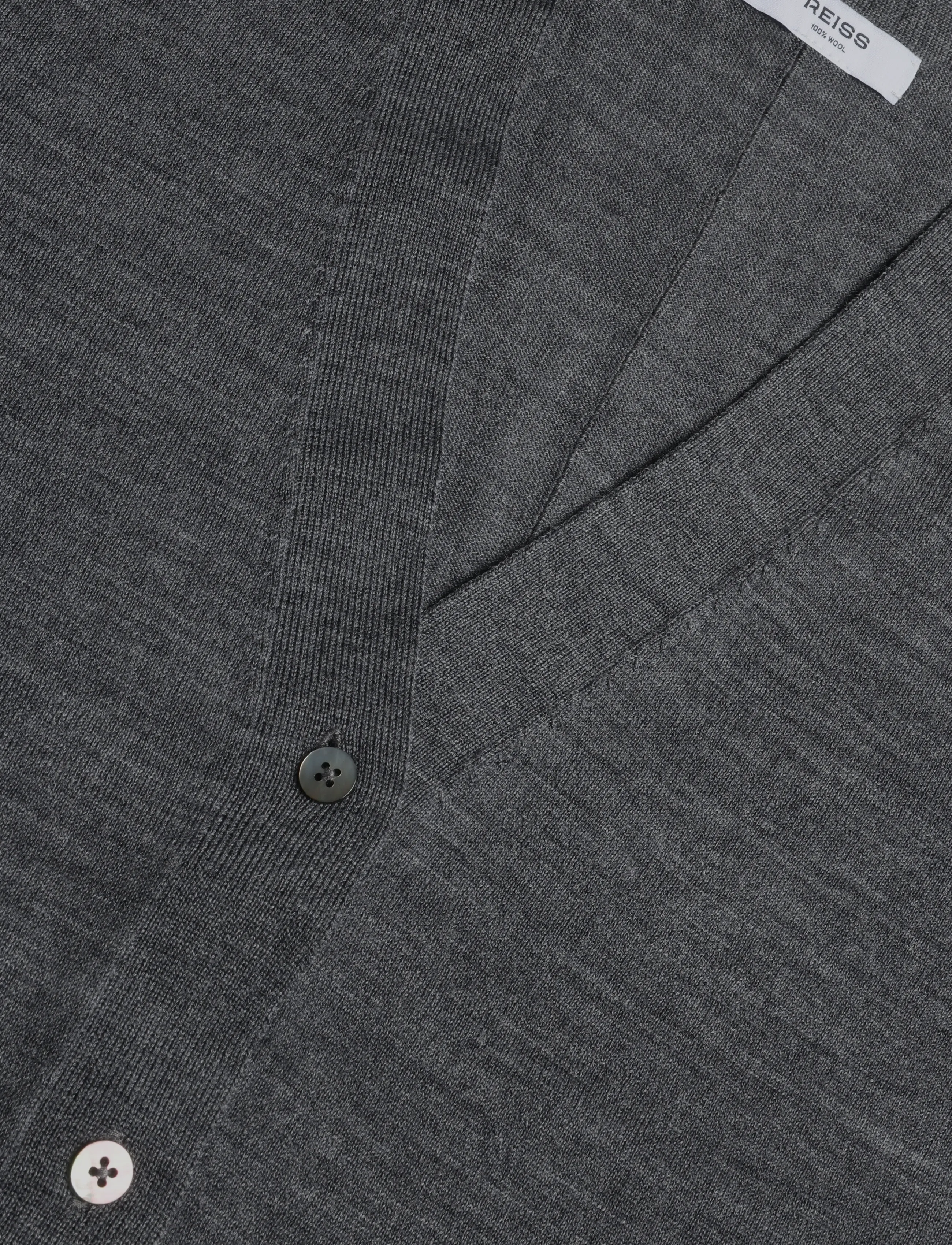 Reiss - SIMI MERINO CARDIGAN - strickjacken - charcoal grey - 2