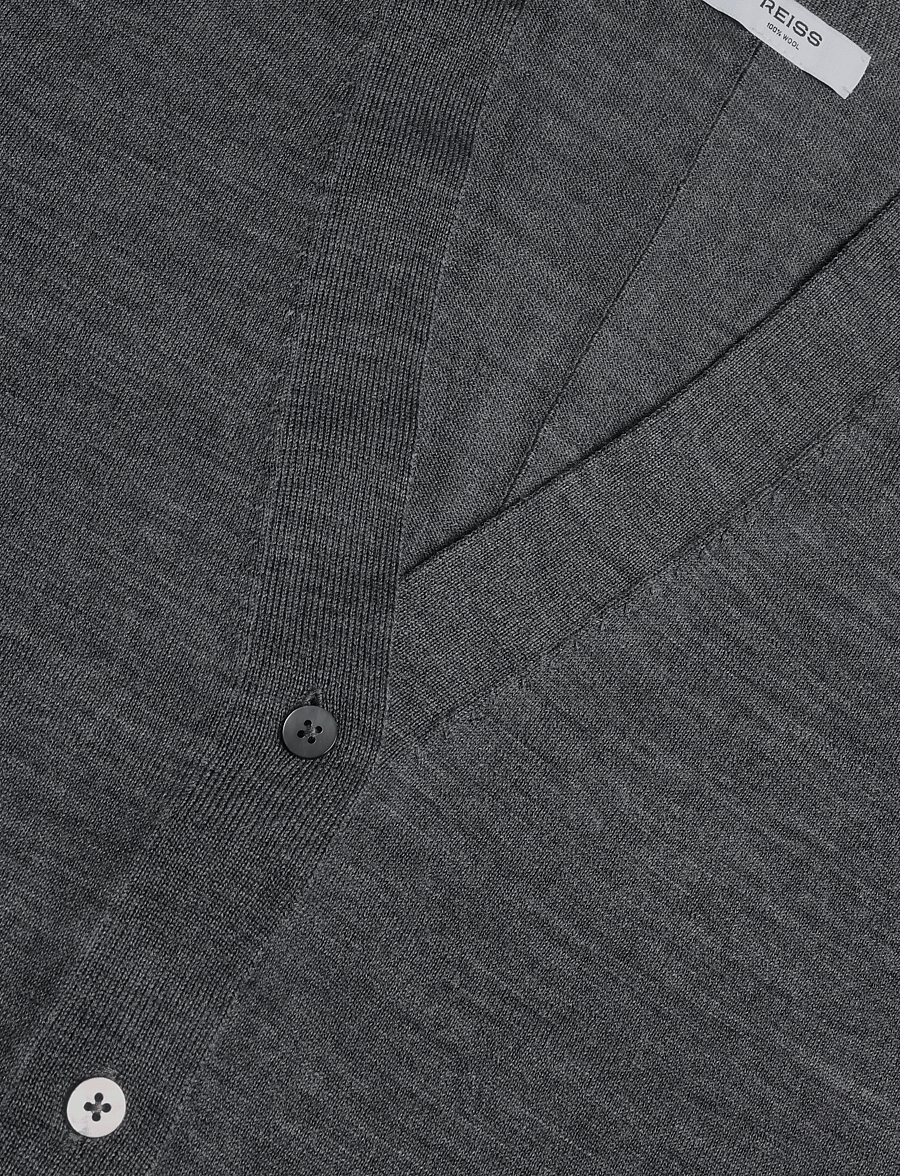 Reiss - SIMI MERINO CARDIGAN - strickjacken - charcoal grey - 2