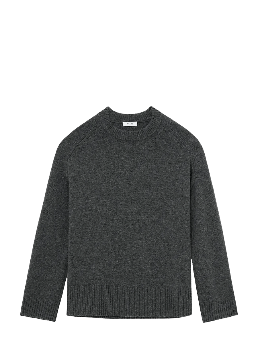 Reiss - RILEY CREW NECK JUMPER - striktrøjer - charcoal grey - 1