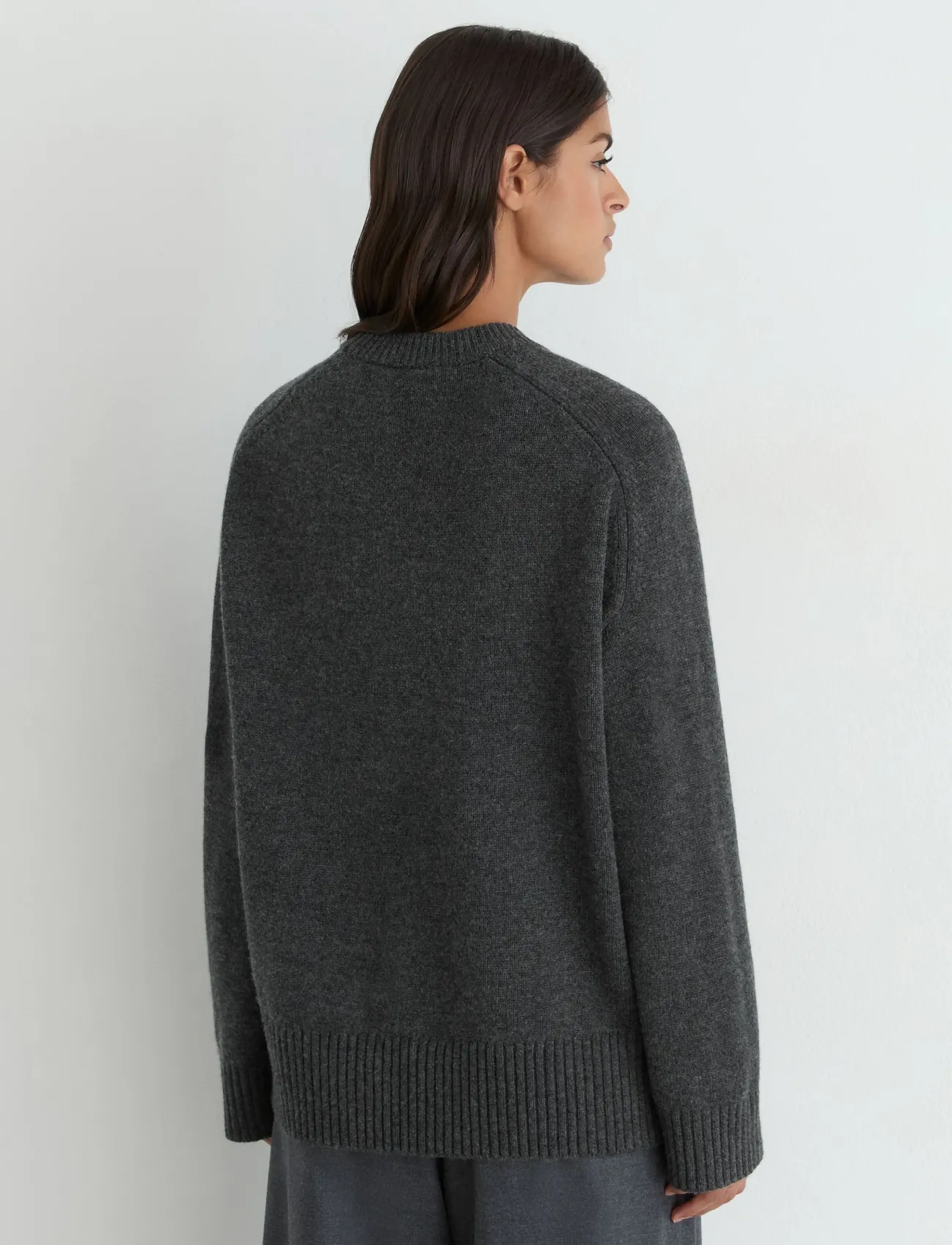 Reiss - RILEY CREW NECK JUMPER - striktrøjer - charcoal grey - 3