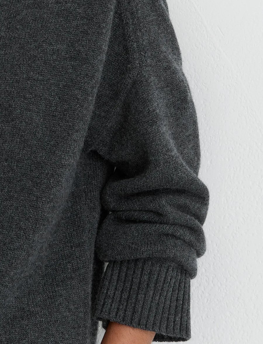Reiss - RILEY CREW NECK JUMPER - striktrøjer - charcoal grey - 5