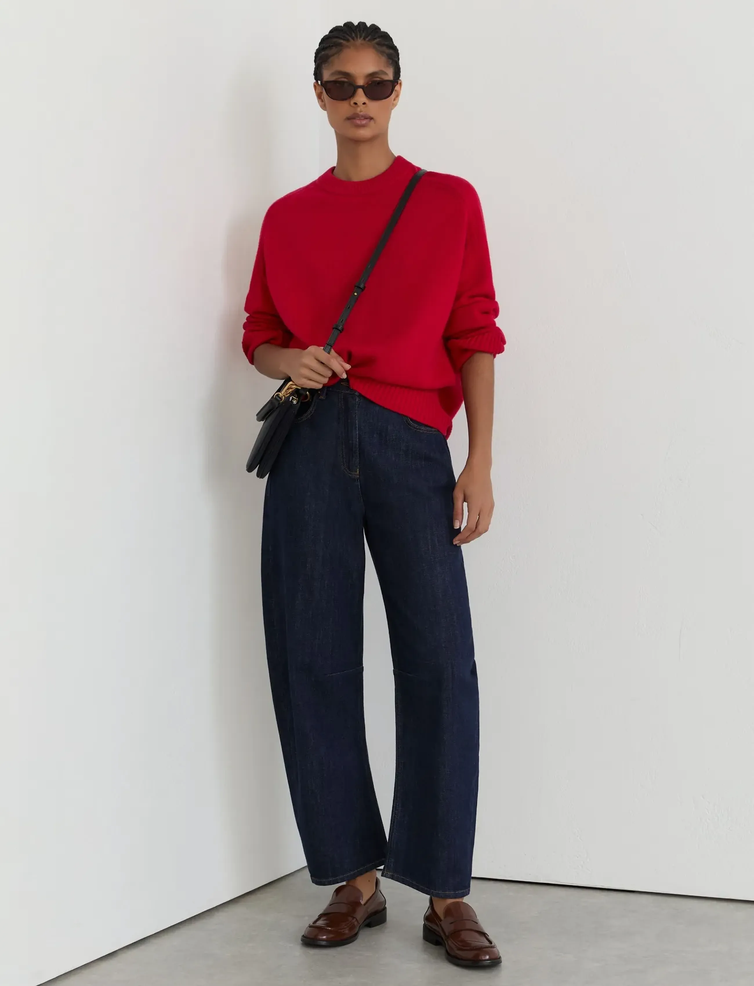 Reiss - RILEY CREW NECK JUMPER - stickade tröjor - red - 0