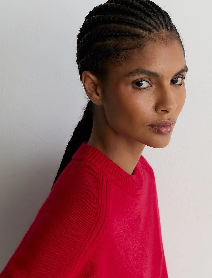 Reiss - RILEY CREW NECK JUMPER - stickade tröjor - red - 5