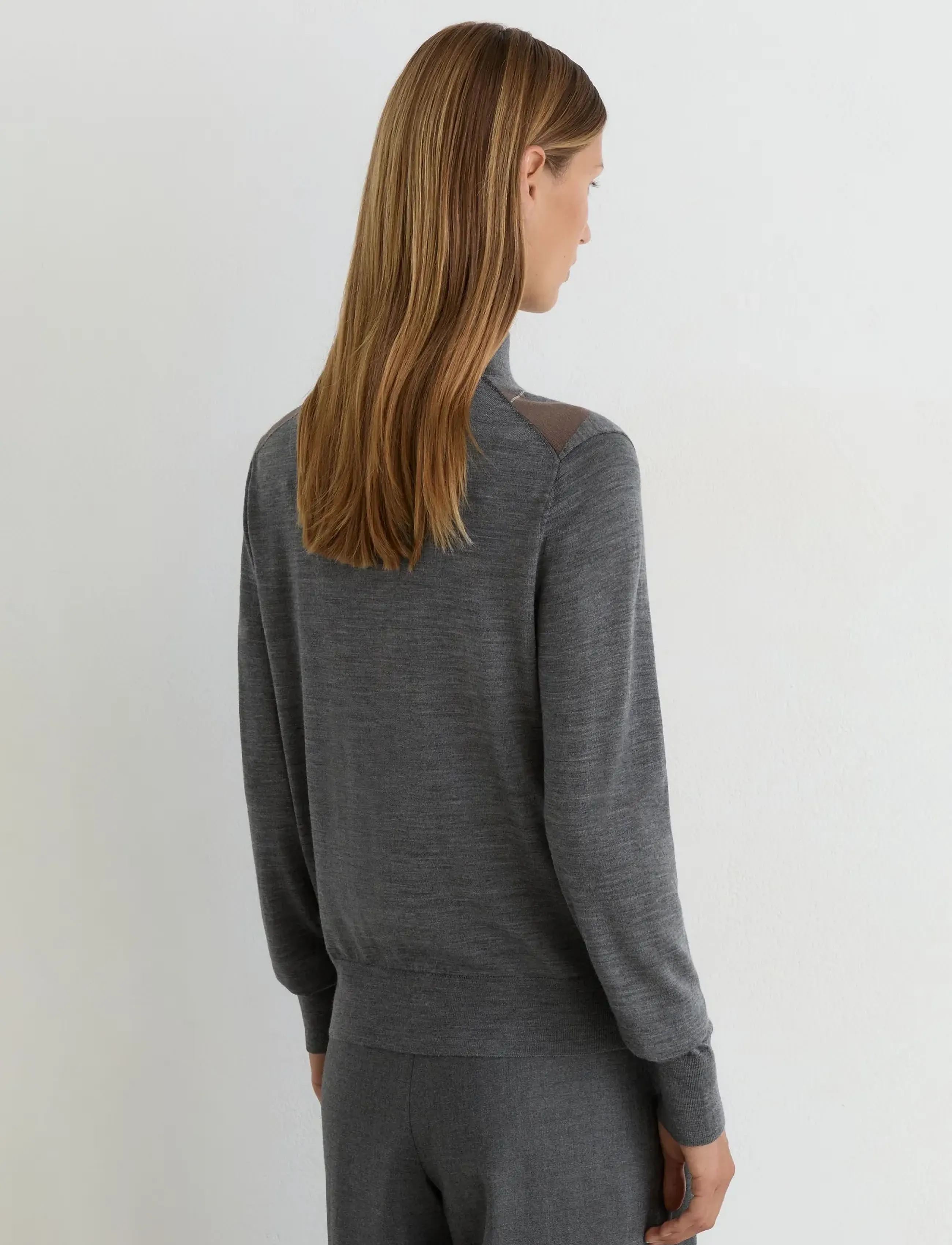 Reiss - SAGE ARGYLE KNIT - stickade tröjor - grey - 3