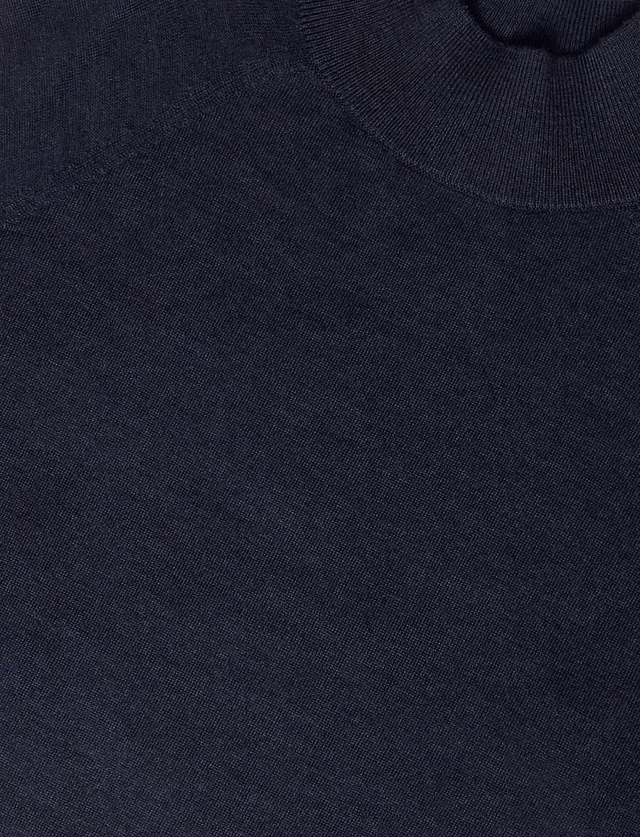 Reiss - SIENNA MERINO HEAVYWEIGHT TEE - striktrøjer - navy - 2