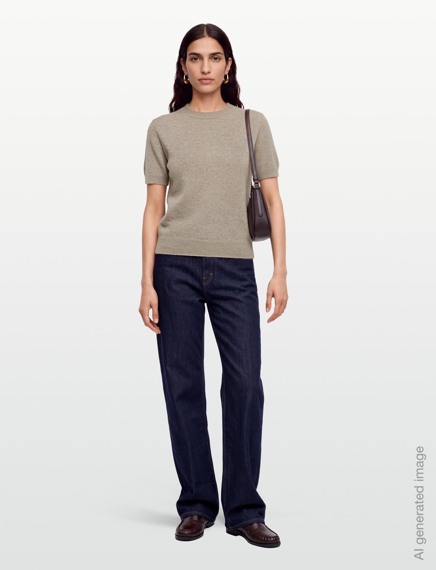 Reiss - STEVIE CASHMERE T-SHIRT - kaschmir - neutral - 0