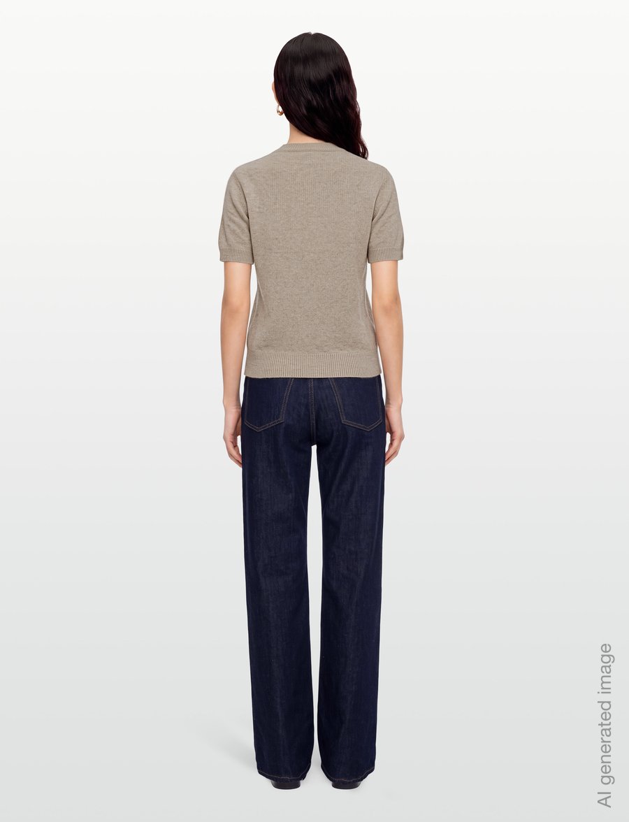 Reiss - STEVIE CASHMERE T-SHIRT - kaschmir - neutral - 4