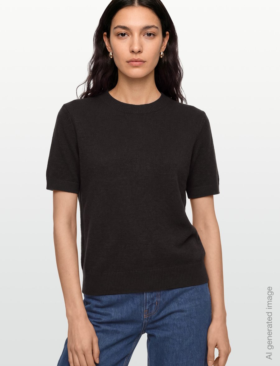 Reiss - STEVIE CASHMERE T-SHIRT - cashmere - grape burgundy - 3