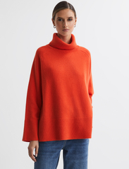 Reiss - EDINA - megztiniai su aukšta apykakle - orange - 2