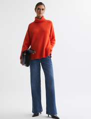 Reiss - EDINA - megztiniai su aukšta apykakle - orange - 4