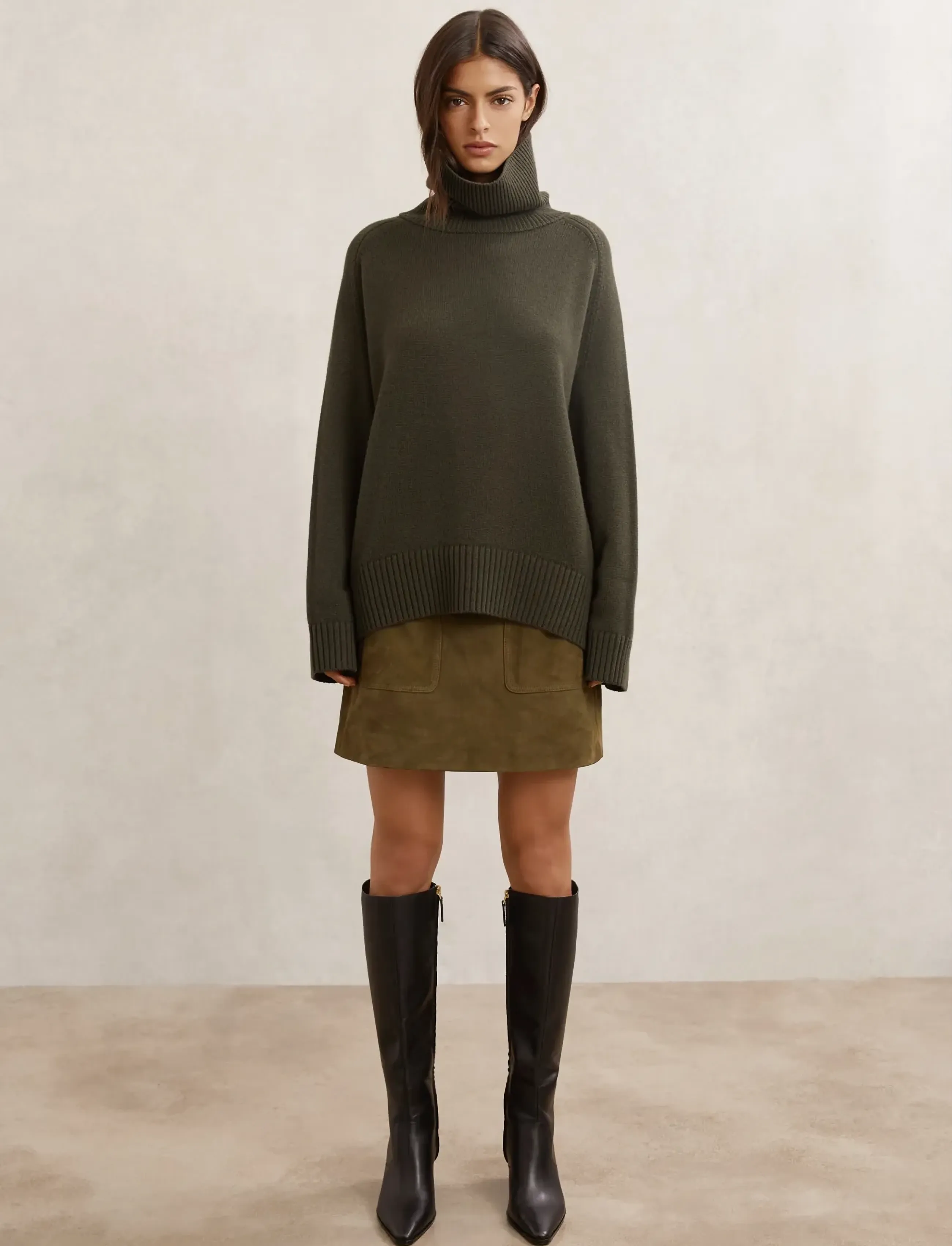 Reiss - BROOKLYN - khaki green - 4