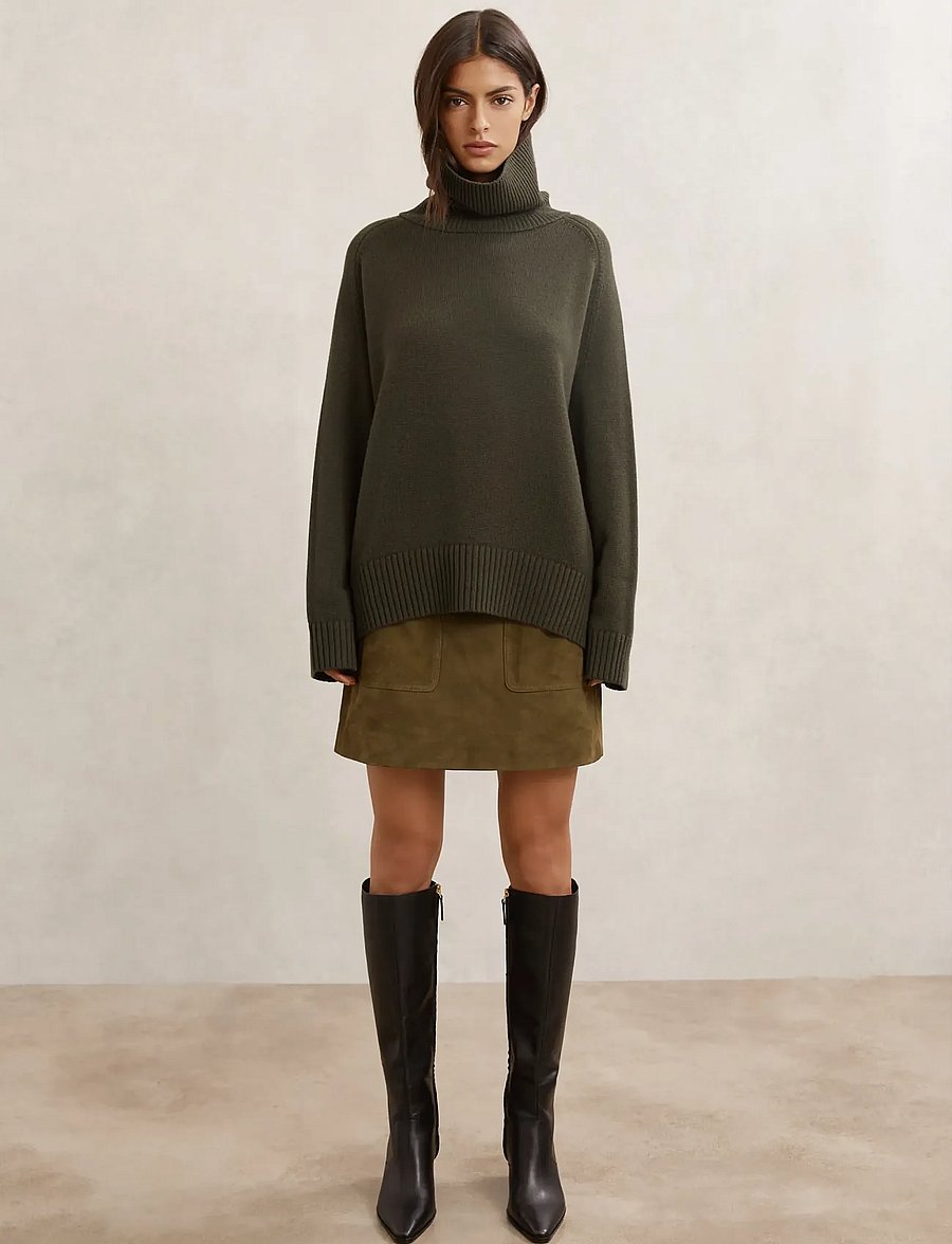 Reiss - BROOKLYN - khaki green - 4