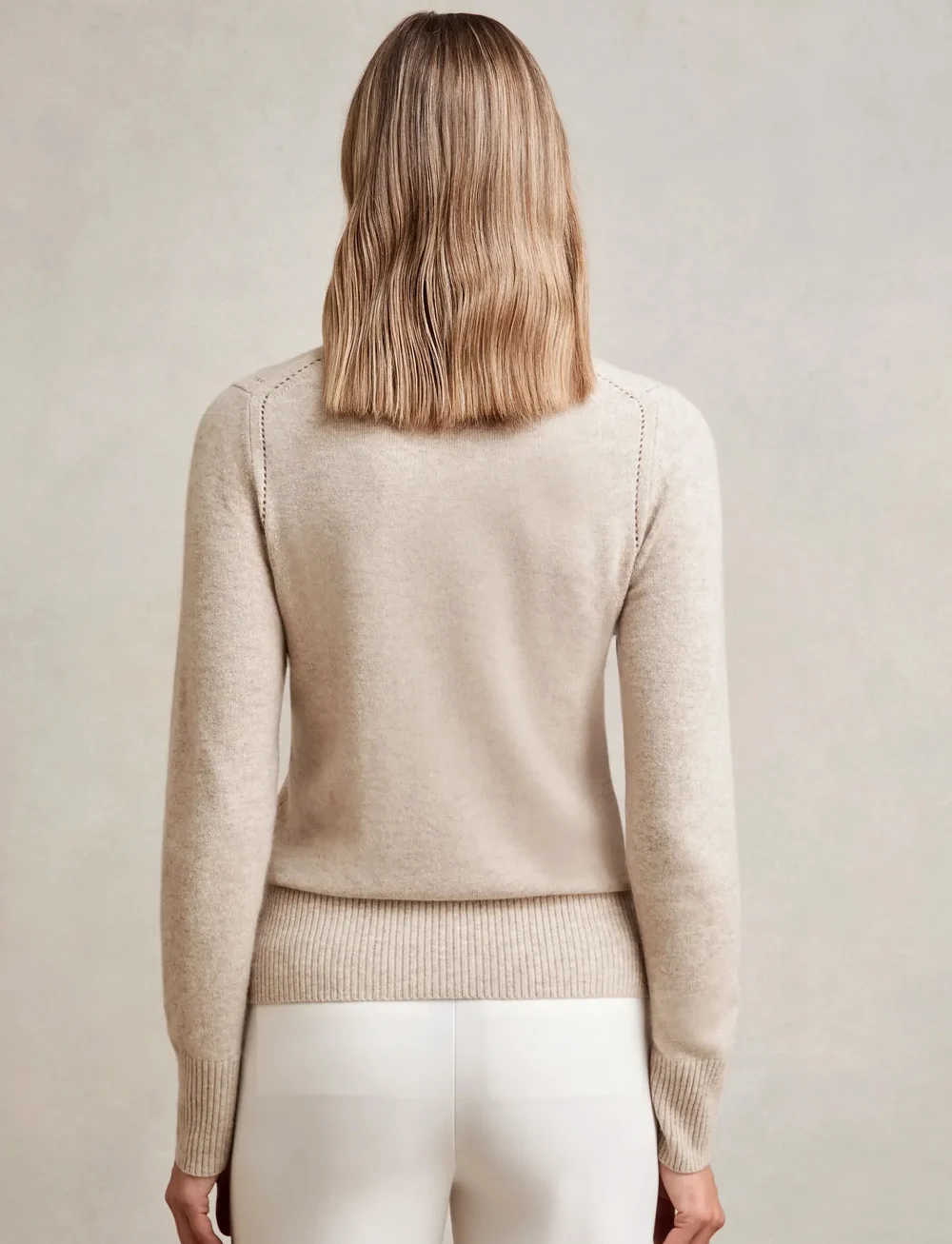 Reiss - ANYA - striktrøjer - oatmeal neutral - 2