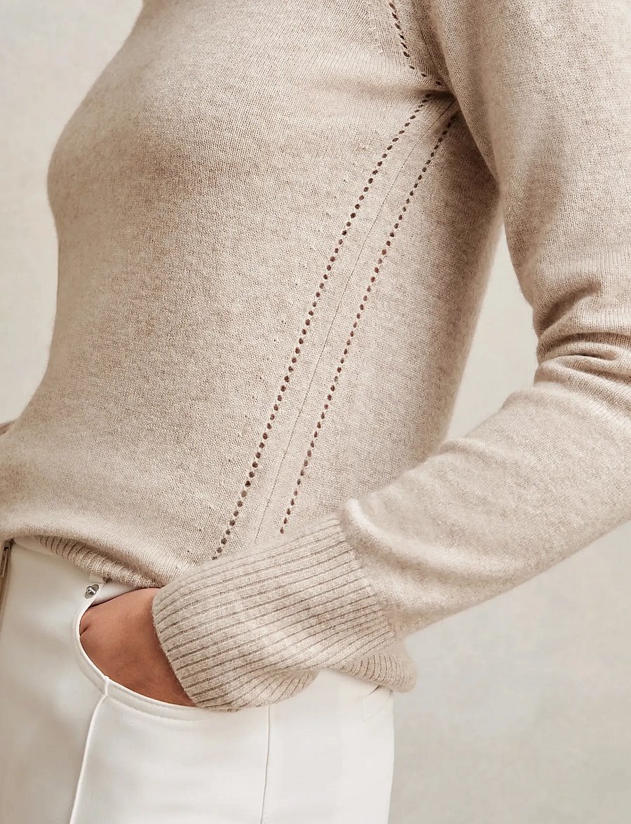 Reiss - ANYA - kašmirs - oatmeal neutral - 3