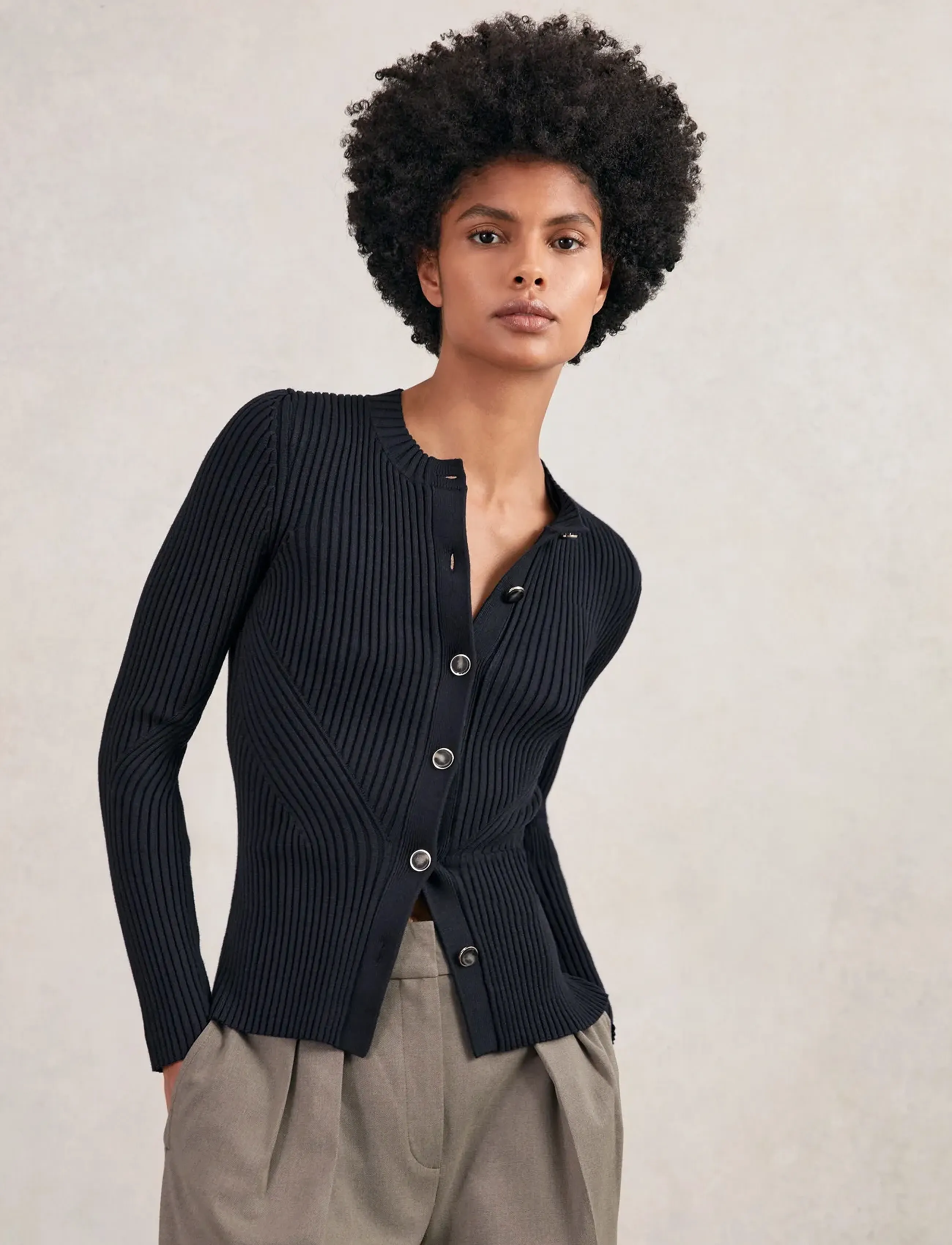 Reiss Tula, S, Navy, Strik > Cardigans, Dame