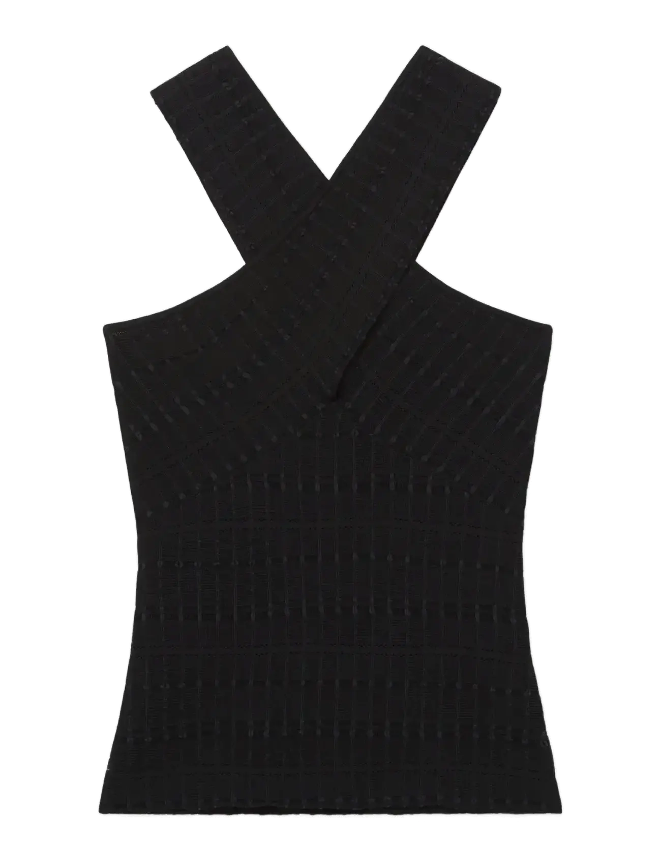 Reiss ALEX - T-shirts & Toppe - BLACK / black