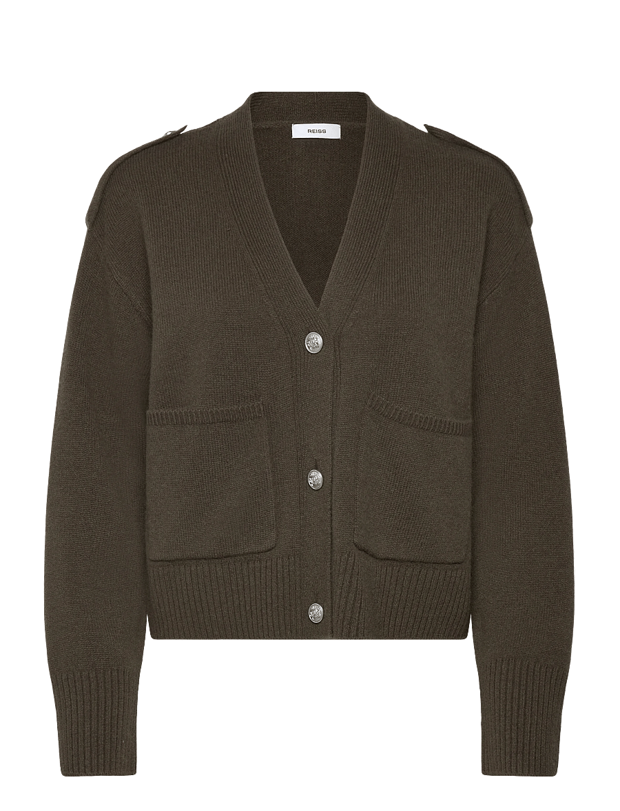 Reiss - MAYA - strickjacken - khaki green - 1