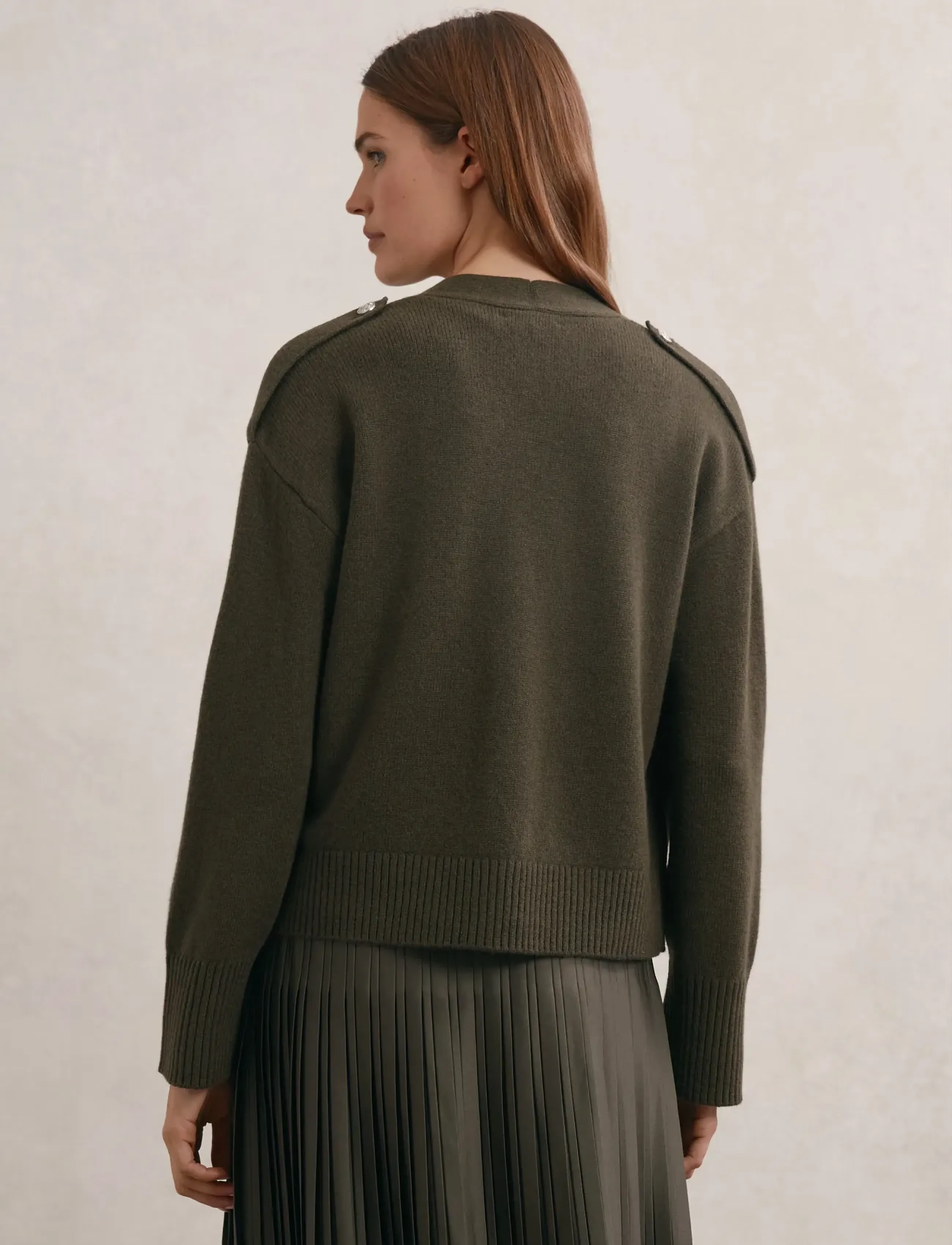 Reiss - MAYA - kardiganid - khaki green - 3