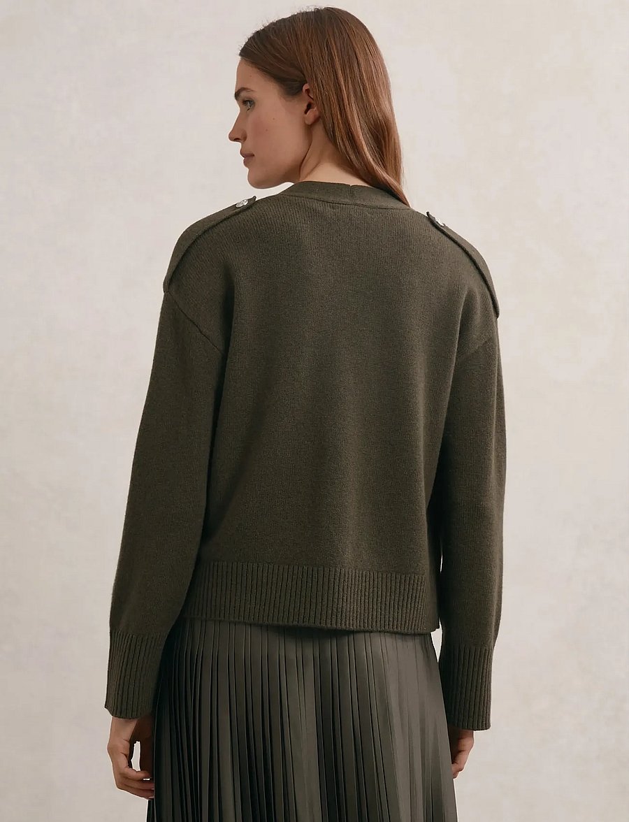 Reiss - MAYA - strickjacken - khaki green - 3