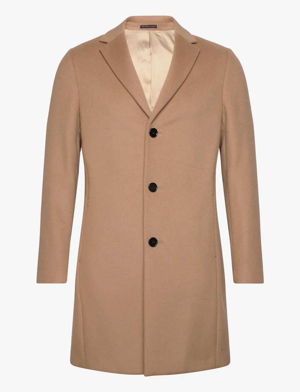 Reiss camel top coat mens