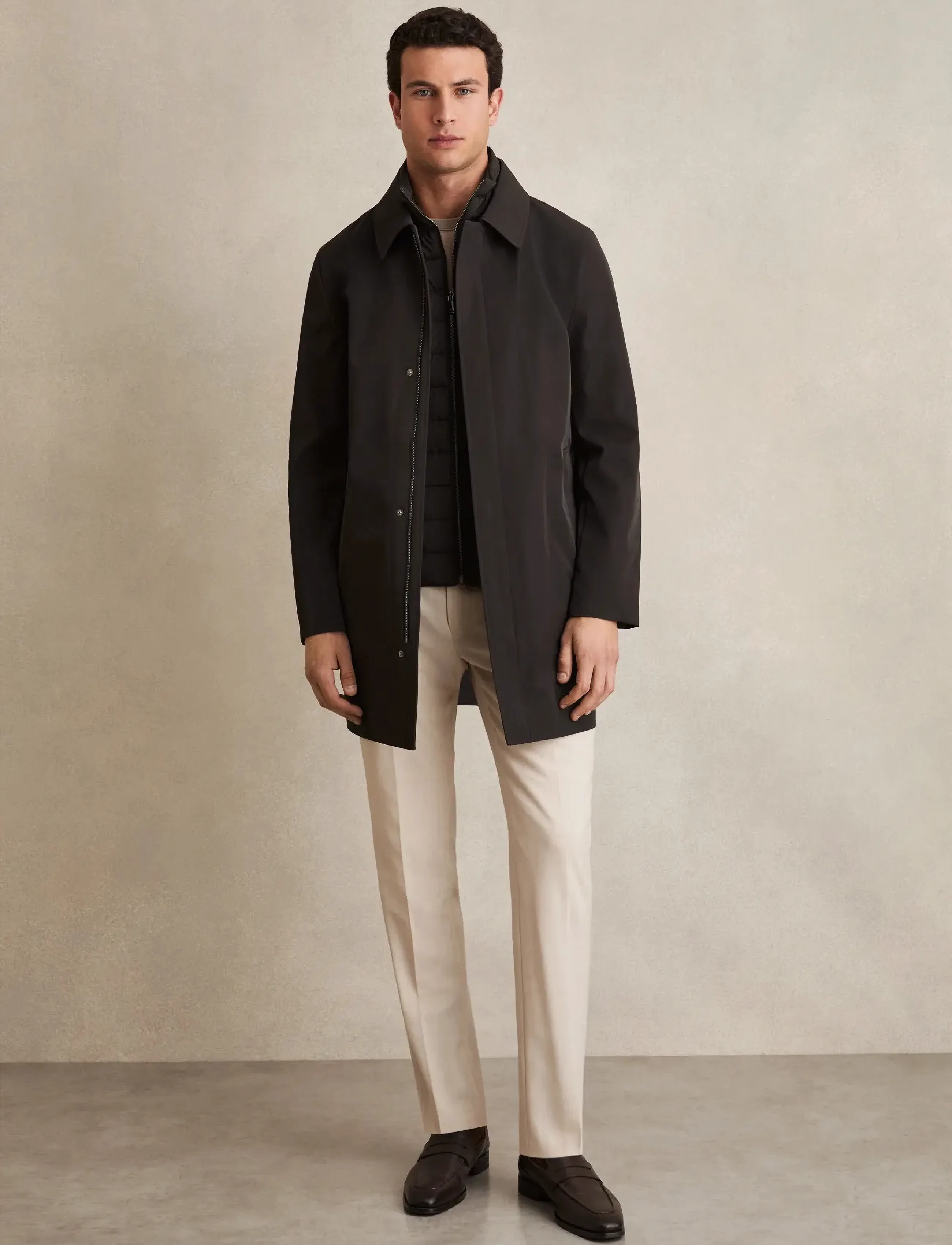 Reiss - LOGAN - light coats - brown - 3