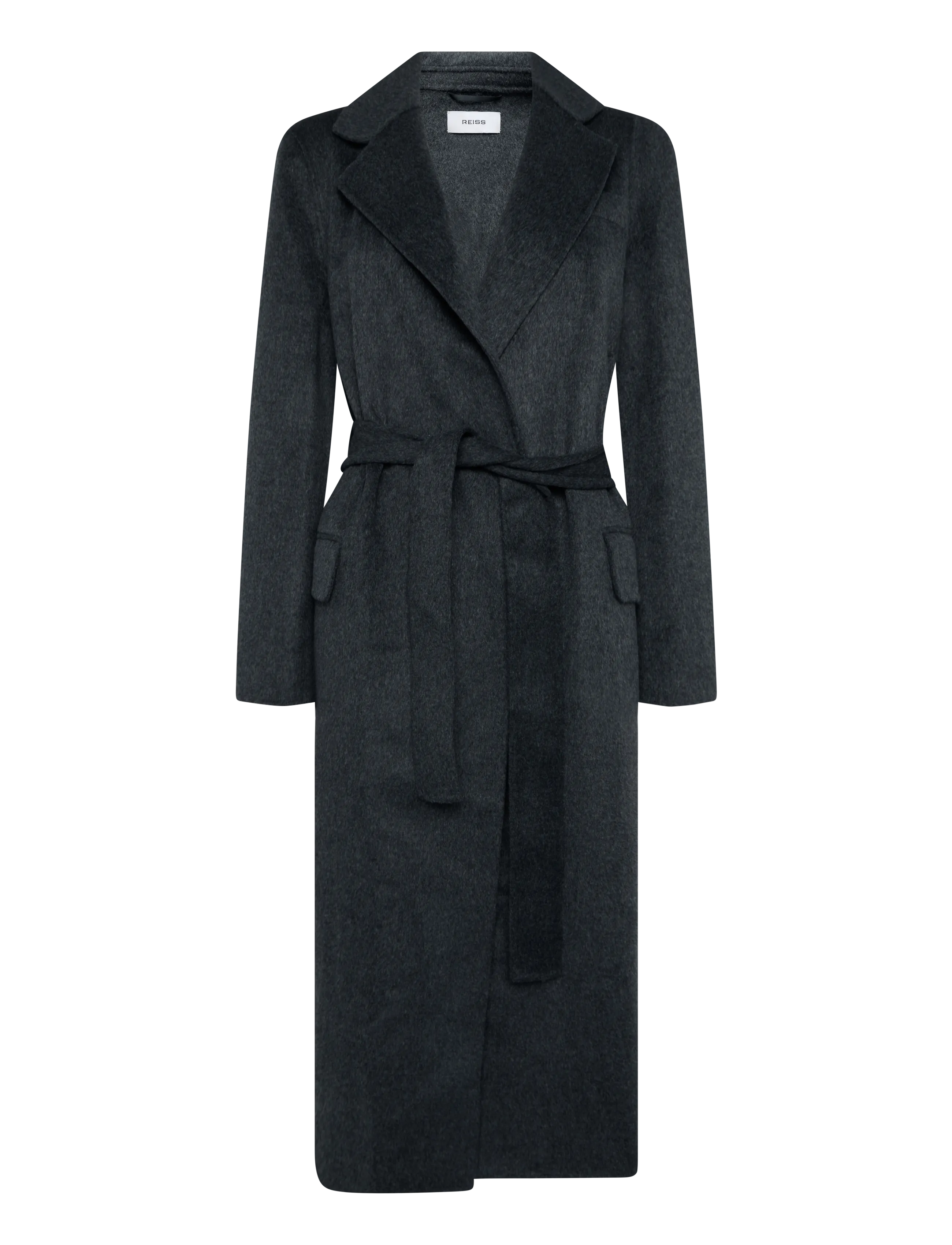 Reiss MARLOWE LONG BLIND SEAM COAT - Kläder - CHARCOAL GREY / grey