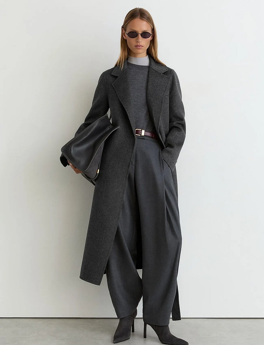 Reiss - MARLOWE LONG BLIND SEAM COAT - winterjacken - charcoal grey - 0