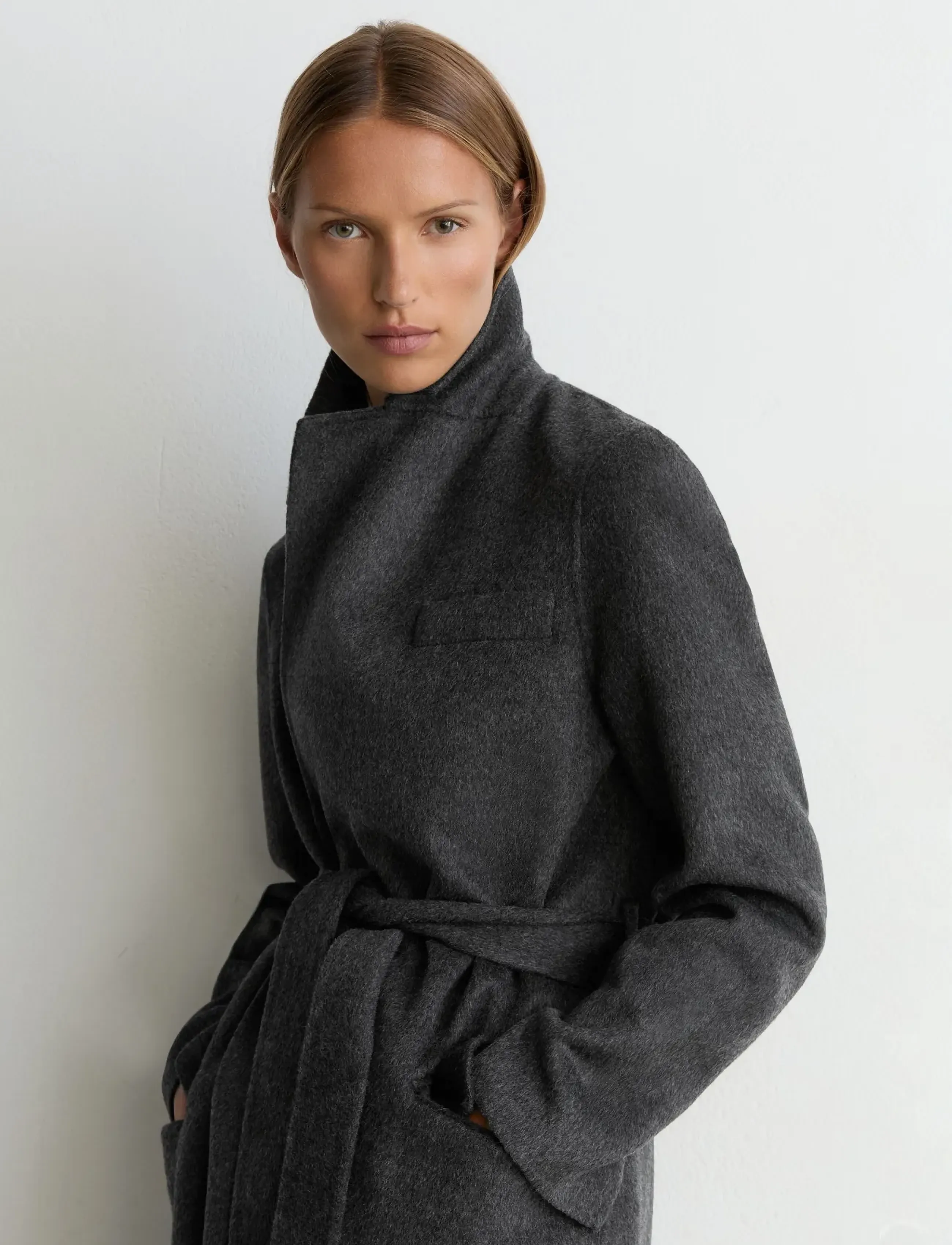 Reiss - MARLOWE LONG BLIND SEAM COAT - winterjacken - charcoal grey - 4
