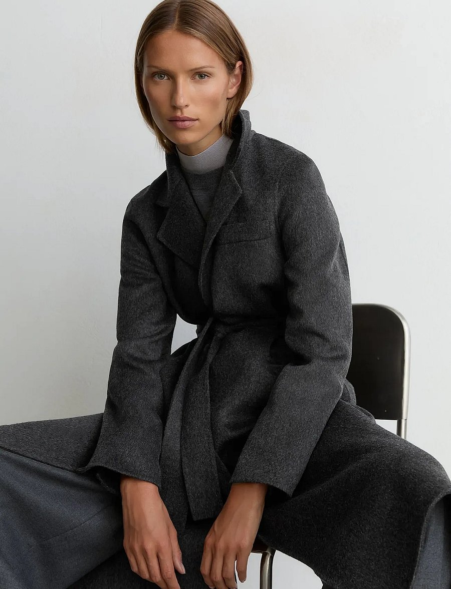 Reiss - MARLOWE LONG BLIND SEAM COAT - winterjacken - charcoal grey - 5