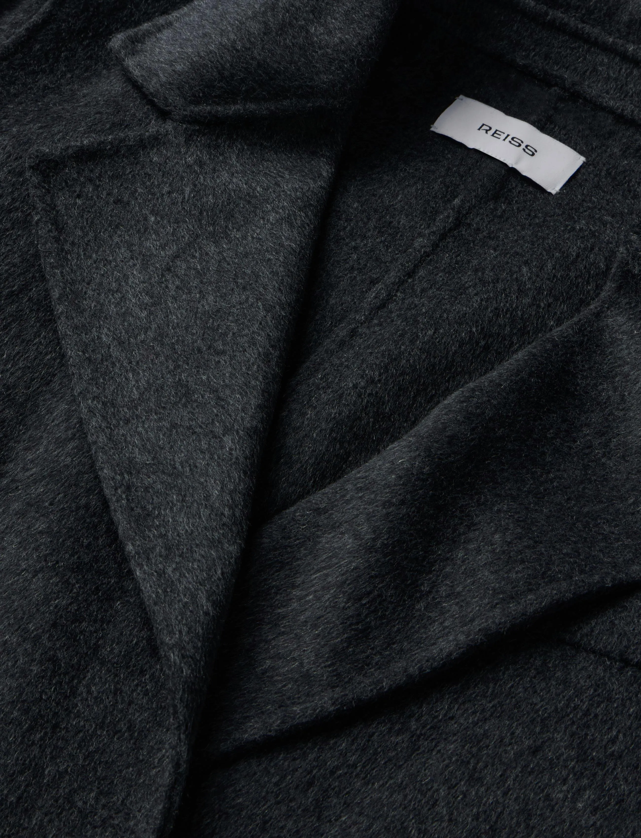Reiss - MARLOWE LONG BLIND SEAM COAT - vinterjackor - charcoal grey - 2