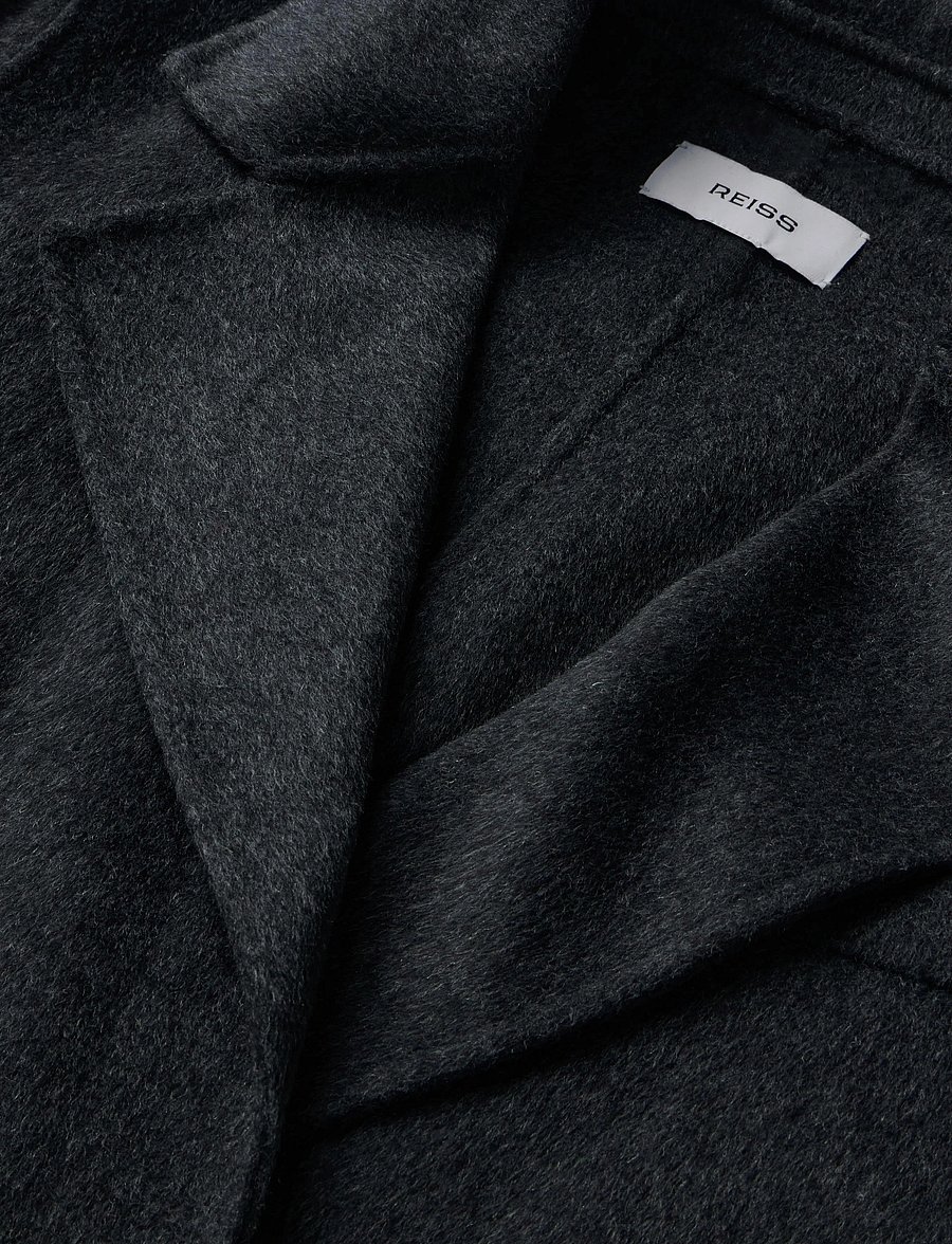 Reiss - MARLOWE LONG BLIND SEAM COAT - vinterjackor - charcoal grey - 2