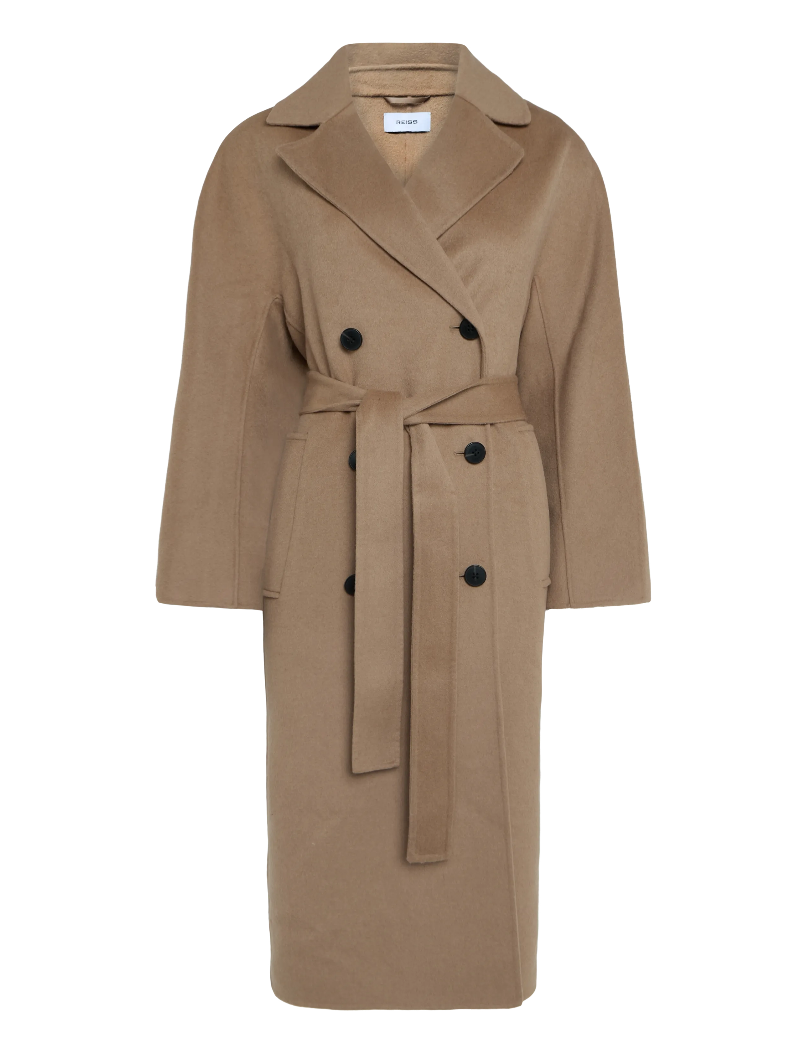 Reiss MARINA LONG BLINDSEAM COAT - Tøj - CAMEL / brown