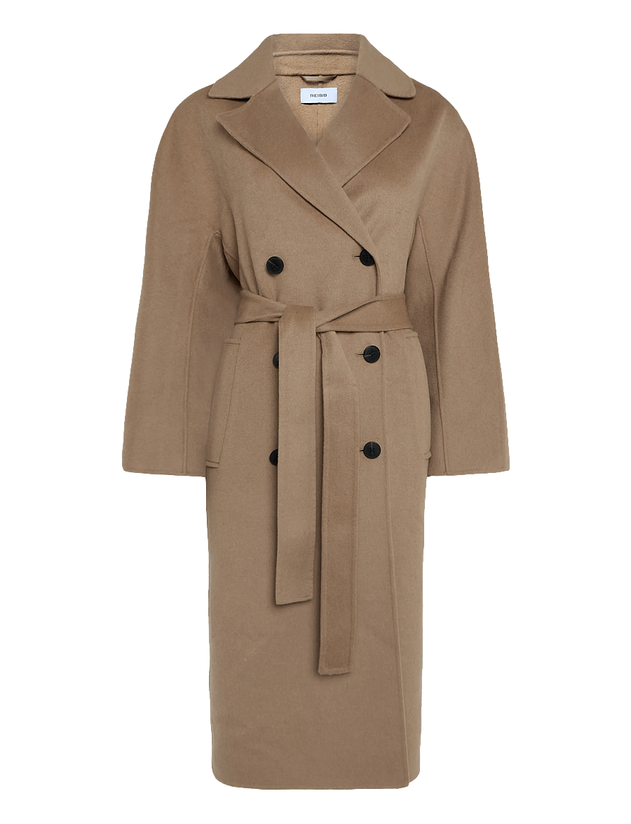 Reiss - MARINA LONG BLINDSEAM COAT - vinterjakker - camel - 0