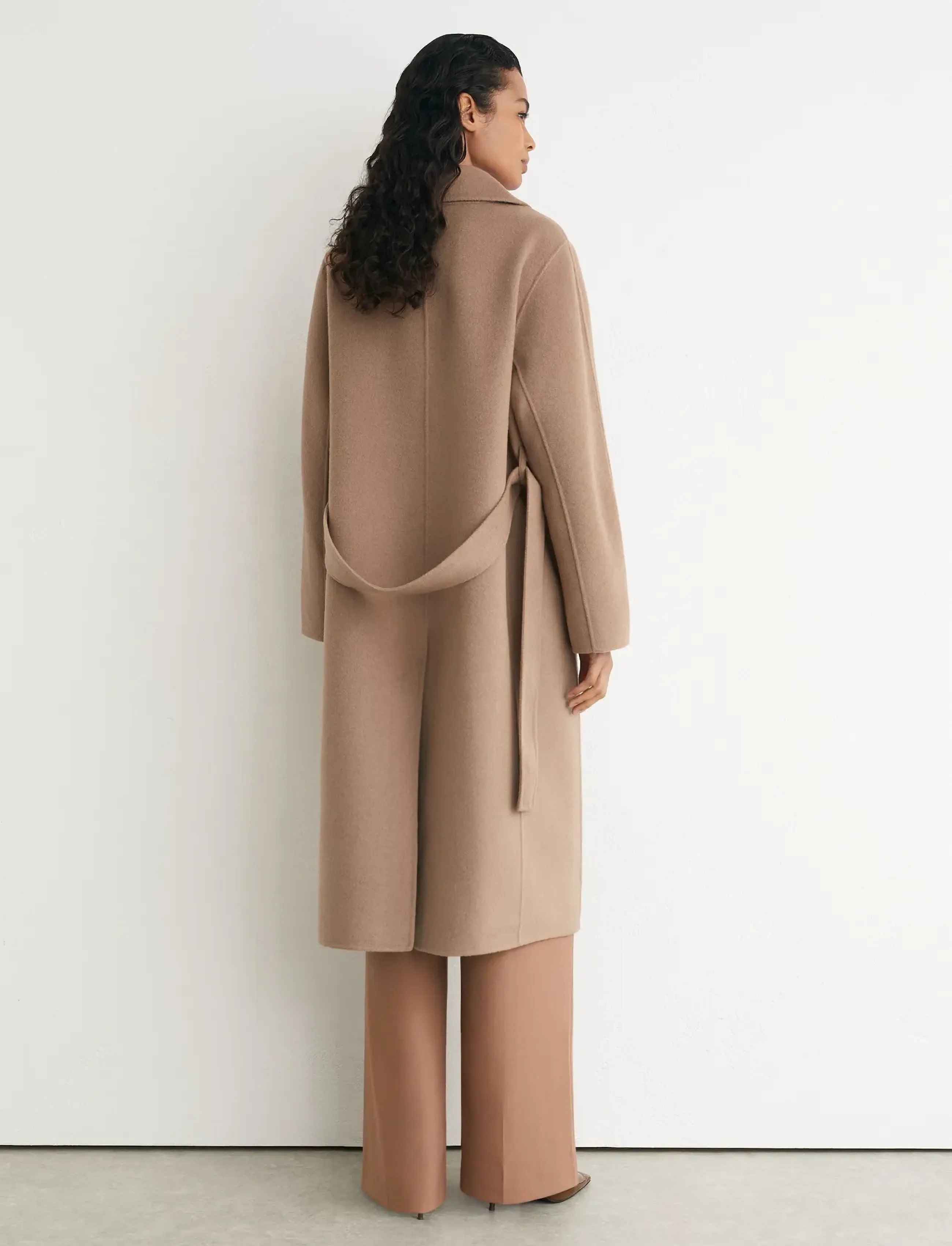 Reiss - MARINA LONG BLINDSEAM COAT - winterjacken - camel - 3