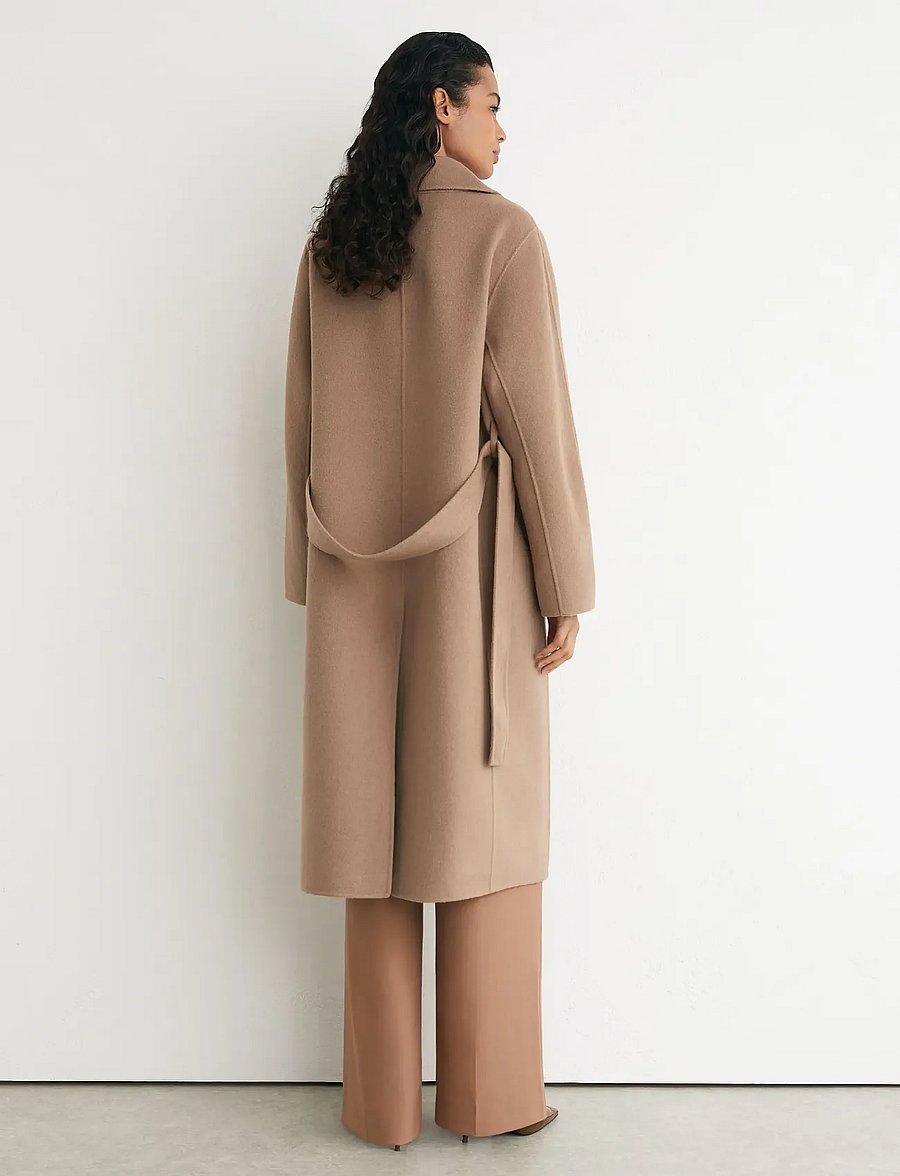 Reiss - MARINA LONG BLINDSEAM COAT - winterjacken - camel - 3