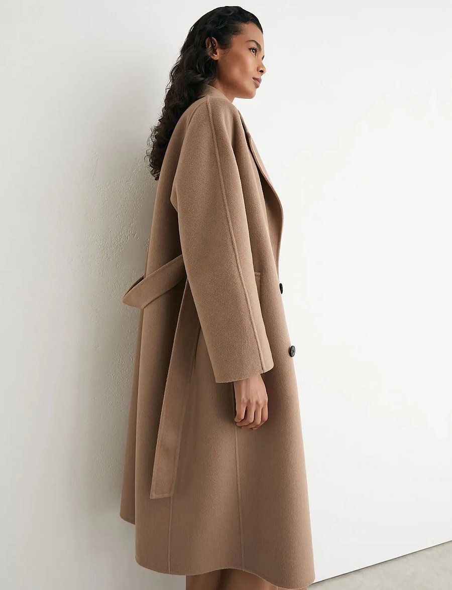Reiss - MARINA LONG BLINDSEAM COAT - winterjacken - camel - 5