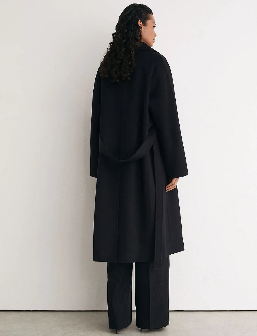 Reiss - MARINA LONG BLINDSEAM COAT - winterjacken - navy - 3